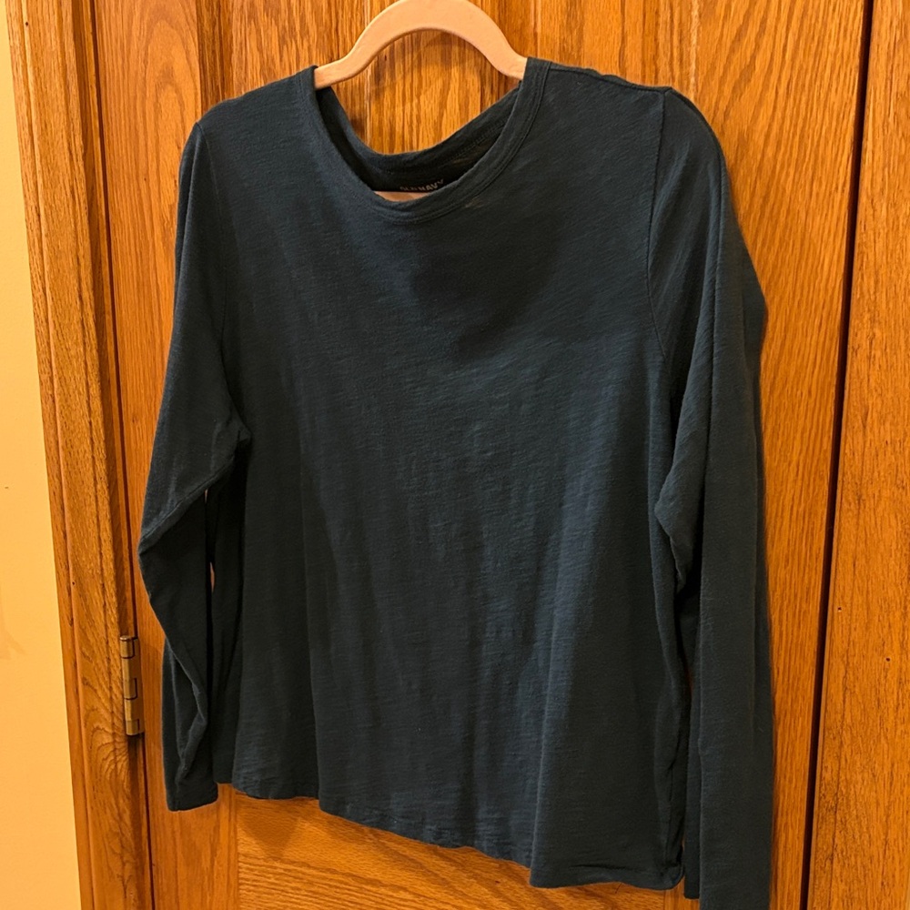Old Navy Deep Teal Long Sleeve Everywear T-Shirt - Picture 5 of 9